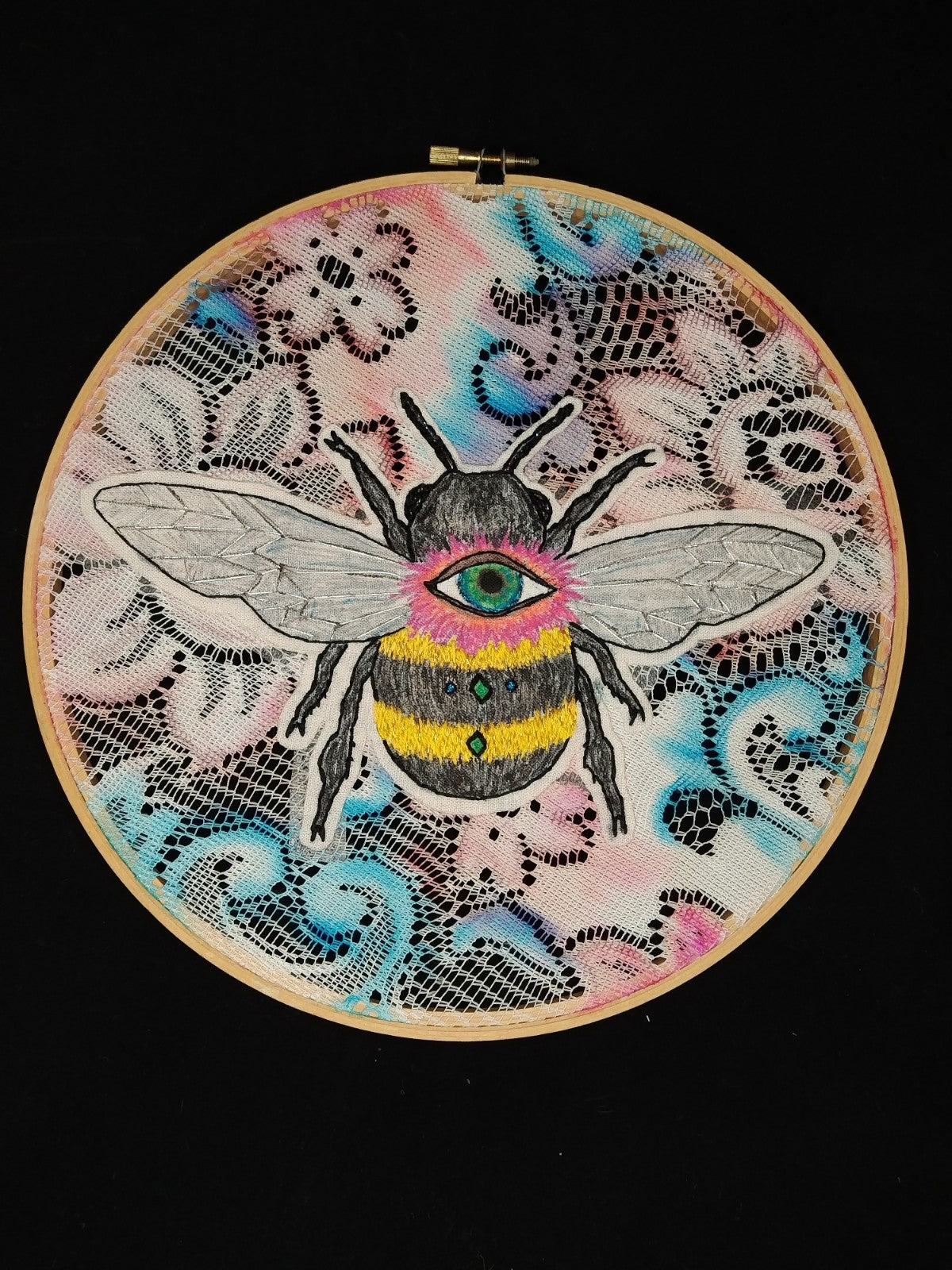Embroidered Hoop Art
