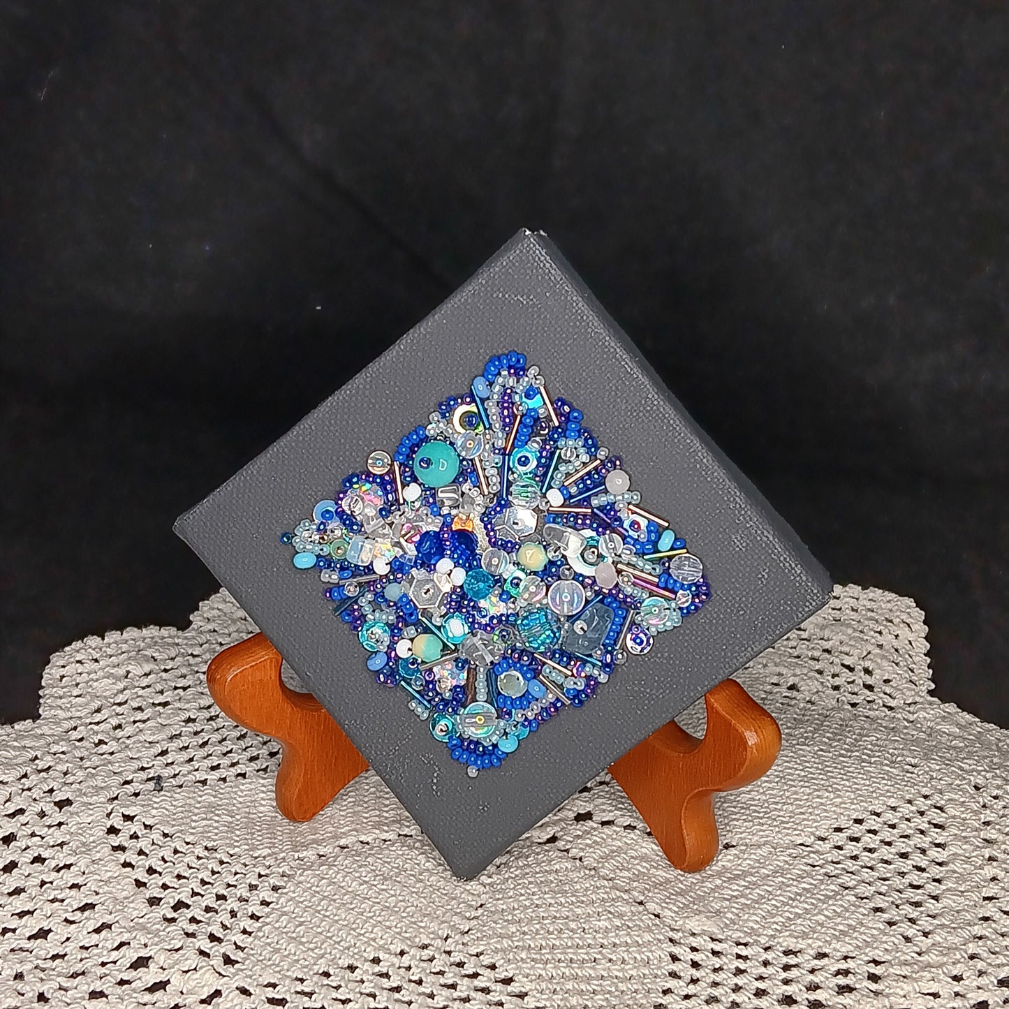 Blue beads
