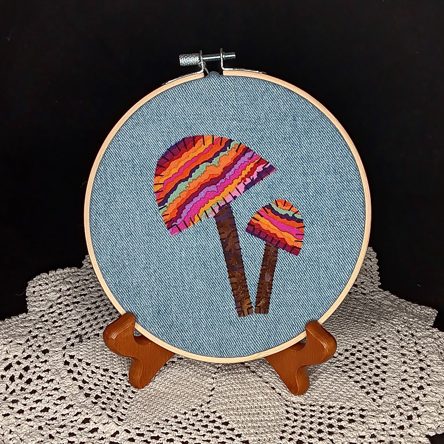 Striped mushrooms