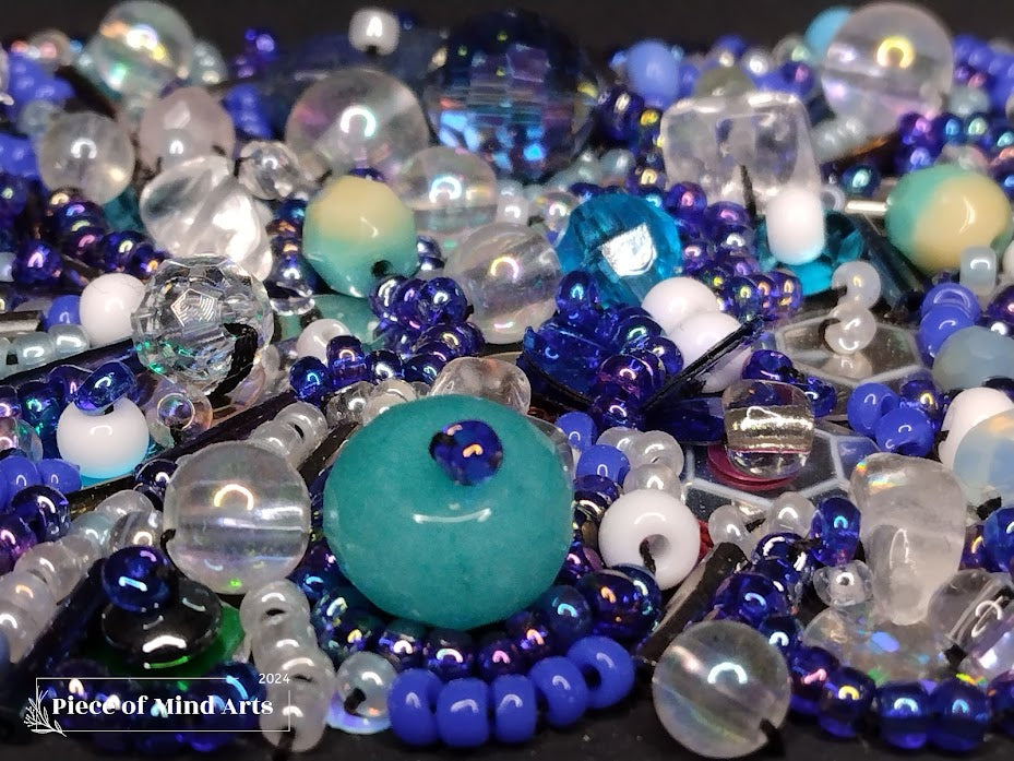 Blue beads